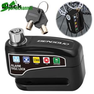 Chuông Xe Đạp ổ khóa bảo mật báo động xe Đạp Hợp kim nhôm phanh đĩa khóa điện phụ kiện xe gắn máy xe đạp không thấm nước