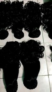 Hair Extensions Ekor Kuda Curly Rambut Palsu