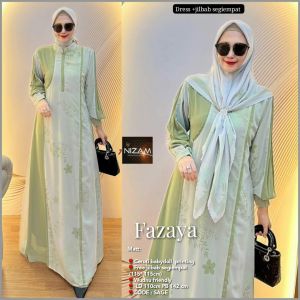 Dress jumbo Fazzaya/dress wanita Busui/Dress pesta kondangan/baju wanita murah/Gamis jumbo LD 110/dress terkini 2023