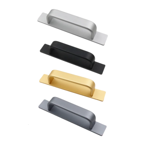 Sturdy Aluminum Alloy Sliding Door Pull Convenient for Modern Kitchens Supplies On Glass Cabinets Door Daily Use