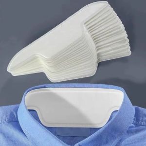 100pcs White Disposable Collar Sweat Absorbent Patch for Women Anti Fouling Shirt Sticker Hat Anti-dirty Sweat Absorbing Strips h260702