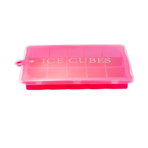 Popsicle Maker with Square Shape Ice Jelly Mold 15 Grids Silicone Ice Cube Molder Tray Fruit