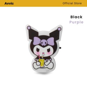 Avvic x Lampu Tidur Karakter Kuromi LED Night Light Lampu Malam LED On/Off Saklar