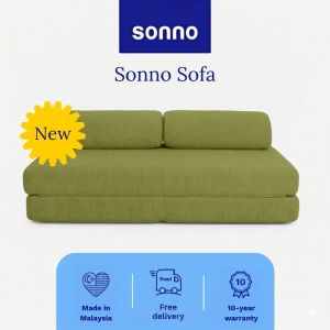 Sonno Sofa – Foldable 2-in-1 Sofa Bed | ComfortFlex™ High-Density Foam | Anti-Scratch | CertiPUR-US® & OEKO-TEX®