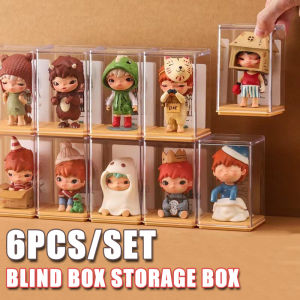 6pcs Blind Box Storage Display Rack Organizer Box Acrylic Bubble Cabinet Handmade Dustproof Desktop Storage Box home Organizer2026