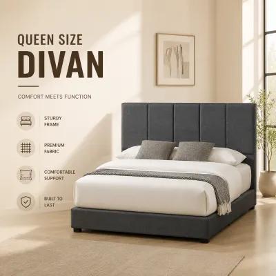【READY STOCK】𝐌𝐘𝐅𝐔𝐑𝐍𝐈𝐓𝐔𝐑𝐄𝐋𝐀𝐁®: BRAUN Queen Size Divan Queen Bed Frame Katil Queen Bedding Single Bed Frame Katil Single Tilam Queen Home Living Furniture