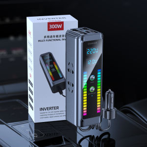 【Fast Shipping】300W Car Power Inverter 4 in1 Lighting Car Intelligent Inverter 12V to 220V Car Multifunctional Power Adapter Phone Charger Car Fast Charger