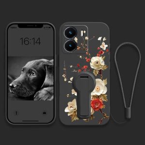 Case for Redmi A1 2022 4G REDMI A2 2023 REDMI A1 PLUS A2 PLUS phone casing Softcas Silicone Protector shockproof Cover new design aesthetic flower with holder YTZZHXZ01