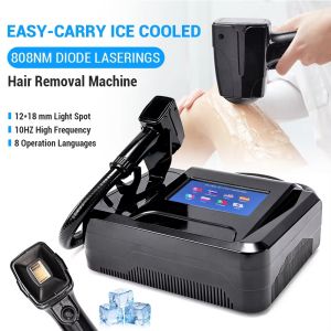 Portable Easy-carry Ice Cool 808nm Diode Laser Hair Removal Machine for Home & Business