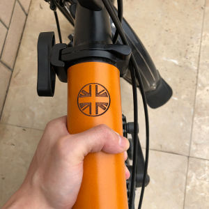 Twtopse da thủ công Xe Đạp khung xe đạp Gốc Dải bảo vệ Bìa Tương Thích Với Brompton Xe đạp gấp khung xe đạp Gốc Dải Trường Hợp cờ Anh Với Sáp Sợi Dây Thừng