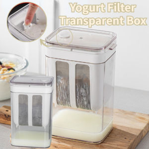 1100ml Yogurt Filter Transparent Box Homemade Screen Cheese Moisture Seperator Maker for Kitchen
