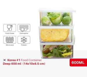 Beauty Silicook Food Container Deep 600ml BPA Free KOREA