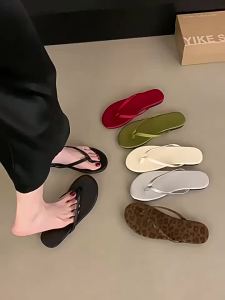 [Free Shipping] Chuyuji Womens Summer Fashionable Flat Flip-Flops for Outdoor Wear 2026 New Toe-Slipper Sandals