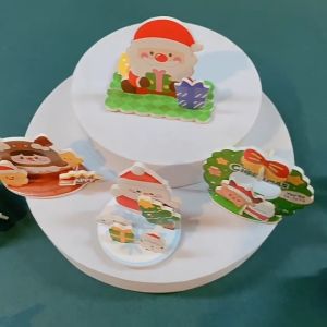 Christmas 3D Puzzle DIY Craft Toy for Kids Xmas Handmade Festive Gift for Kindergarten DIY Building Model for Children