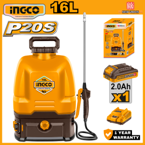 INGCO 20V LI-ION BACKPACK SPRAYER | 5BAR PRESSURE | CSPLI20162