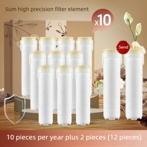 High Pressure 3-Mode Filtered Shower Head 4 Filter Inserts Filter Softening Remove Chlorine Cream White Spa-Style Rainfall Easy To Clean