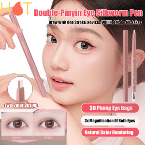 Dual Ended Aegyo Sal Pencil Natural Under Eye Highlight & Contour With Waterproof Formula K Beauty Eye Makeup Essential Monolid Friendly Enhancer Aegyo Sal Pencil Under Eye Highlighter Double Ended Makeup Pen