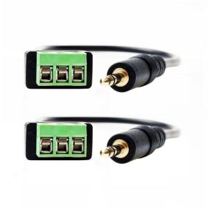 3.5mm Screw Terminal Adapter Cable for Audios Quality Conductivity Screw Terminal Cable No Soldering Required