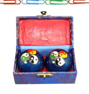 【Big-Sales】 Chinese Health Daily Meditation Balls Hand Finger Exercise Stress Relief Baoding Balls Relaxation Therapy Yin Yang Handballs