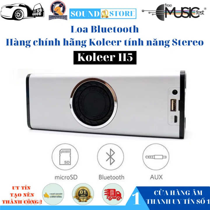 Loa Bluetooth Koleer H5,hàng chính hãng Koleer tính năng Stereo, âm ...