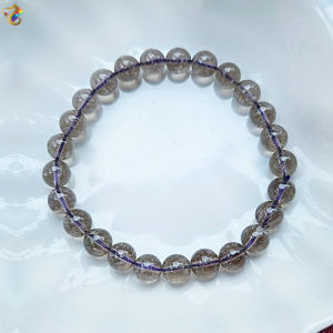 Collection Grade Smoky Lavender Libyan Desert Glass Meteorite Bracelet