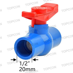 pvc ball valve plain/threaded 1/2 3/4 1