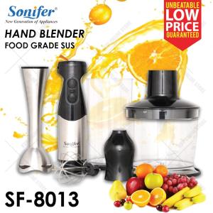 SONIFER SF-8013 Electric Hand Blender With Stainless Steel Blade And Measuring Cup / Pengisar Tangan Elektrik Sonifer