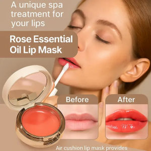 General Trade Moisturizing Lip Mask Rose Sleeping Lip Mask Lighten Lip Lines Lip Sleeping Mask Air Cushion Lip Mask Rose Lip Treatment Dry Lips Solution Korean Lip Care Overnight Repair