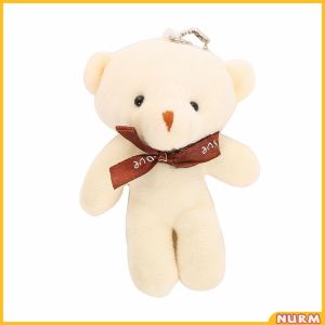Nurm Cartoon Bear Plush Teddy Bear Small Pendant Bear Toy Bag Pendant  Desktop Decoration