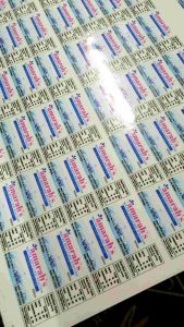 WATER REFILLING STATION PET BOTTLE STICKER WATERPROOF (100pcs/set) CLEAR/WHITE STICKER