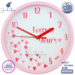 Jam Dinding Quartz Bunga Flower Forever Love Alari AL6868 Hiasan Dinding BestSeller Besar