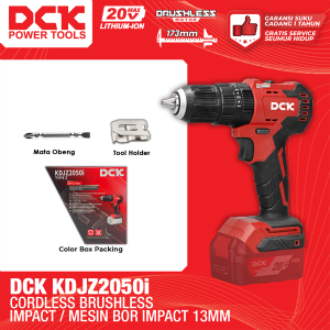 DCK KDJZ2050i Cordless Brushless Impact Drill / Mesin Bor Impact Baterai 13mm
