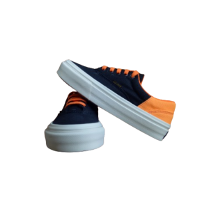 Sepatu anak terbaru sneaker sekolah skate kasual santay warna hitam orange
