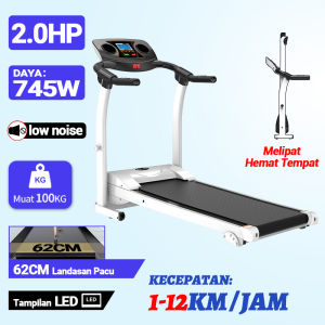 JF Treadmill Elektrik Tredmil Listrik 2.0 HP Mesin Alat Lari Olahraga Gym Fitness Cardio 042-3 JF CABANG SURABAYA