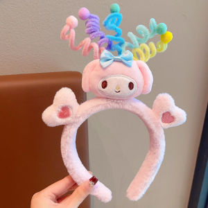 Twist stick birthday headband childrens party cute dress up headdress personality birthday hat hair ball headband