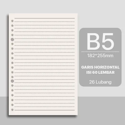 [READY] Aimilo Binder A5/B5 Buku Binder Aesthetic Transparan Hitam Putih Loose-Leaf Notebook Korea