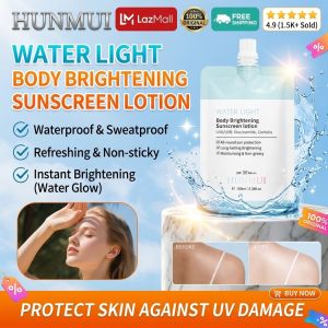 Aqua Glow Sunscreen Lotion SPF50+ PA+++ Body Sunblock UV Protection Hydrating Lightweight Non-Sticky Formula for Daily Outdoor and Body Skincare