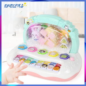 Toy Children Rotating Music Piano with Light Sound Educational Toys Kids Gift Animals Sounding Keyboard Baby Play Type