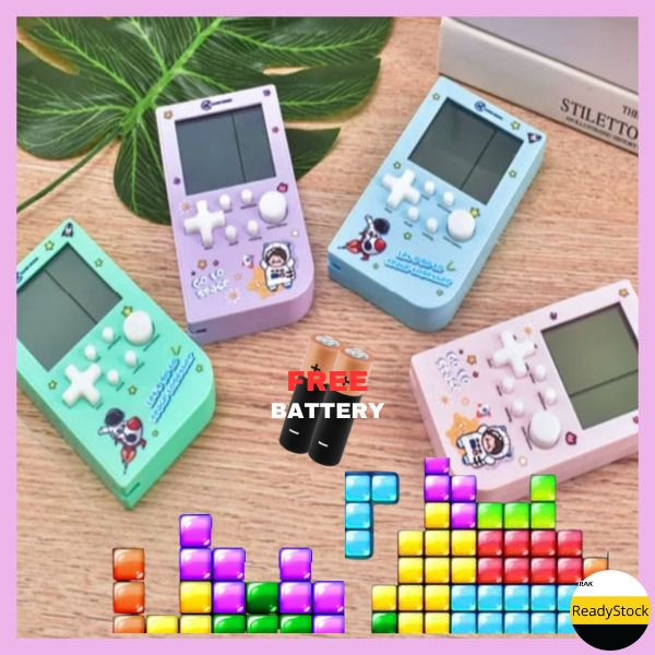 FREE BATTERY 🔥 Macaron Multi Game Tetris Brick Classes Bricks Game ...