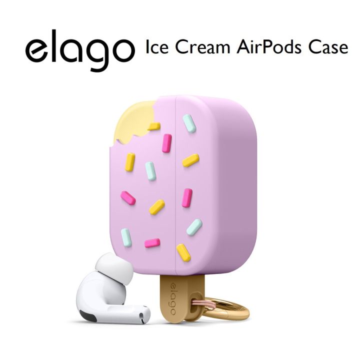 elago Ice Cream AirPods Pro Case with Keyring Cute Case Yellow