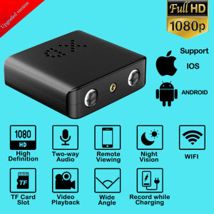 รุ่นอัพเกรด กล้องวงจรปิดดูผ่านมือถือกล้องจิ๋วไรสาย4kกล้องวงจรปิดไร้สายกล้องวงจรปิด wifi