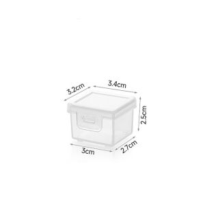 ZOOGGJZ Multi-purpose Transparent  Storage Box Plastic with Lid Storage Case Small ID Card Organizer Small Thing Container for Storing Jewelry