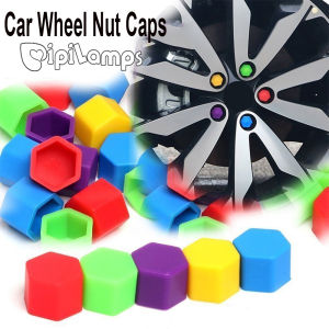20pcs 17mm 19mm 21mm Black Car Wheel Caps Bolts Covers Nuts Silicone Auto Wheel Hub Protectors Screw Cap Accessories Anti Rust Cover