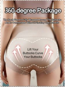 ชุดชั้นในกระชับสัดส่วน ผ้าคุณภาพสูง การบีบอัดสองเท่า กางเกงควบคุมหน้าท้อง กระชับหน้าท้องและยกสะโพก