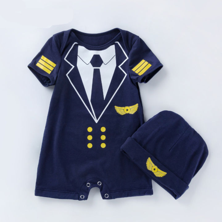 Pilot Baby Bodysuit Baby boy girl newborn customize Cotton gift