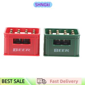 SHNGki 1:12 Dollhouse Mini Beer Drink Bottle Beer Box Drink Box Bar Kitchen Decor Toy