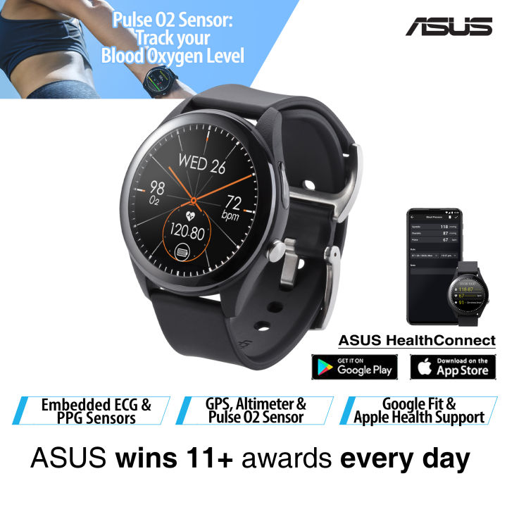 ASUS VivoWatch SP HC A05 Intelligent wearable health tracker that offers 24 7 health and fitness monitoring and insights to help you maintain a healthy lifestyle and achieve fitness goals Lazada Singa...