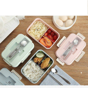 [SẴN HÀNG] Hộp Cơm Văn Phòng 3 Ngăn 2 Tầng ANHOME Hộp Đựng Cơm 2 Tầng Kèm Muỗng Đũa Cao Cấp