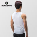ROCKBROS Cycling Jersey Breathable Quick Drying Male Sleeveless Vest Sweat Apsorption Reflective Outdoor Sports Bike Base Layer. 