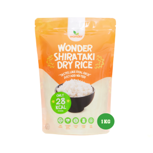 Wonder Health Dry Shirataki Rice in 1KG | Low Carb Source of Fiber Rice Alternative